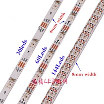 Colorful led light strip SK6812WS2812B 4mm3535 5050 7mm 144RGB narrow light strip 5V hot sale
