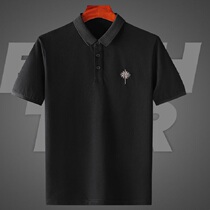 Rich Expensive Bird Turnover Polo Shirt Man Short Sleeve Tide Card Summer New Fashion Embroidered Casual Wear-free and thin t-shirt