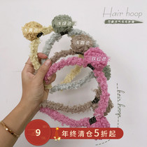 Little pudding baby baby childrens clothing girls winter New Foreign style hair hoop baby hair accessories childrens hair card headband cute