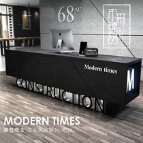 Clothing store coffee shop retro industrial wind cashier counter company reception counter Beauty Salon Bar Table Customization