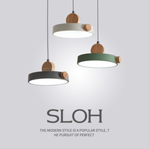 Nordic restaurant lamp Creative simple single head three head net red window Bedside chandelier Hotel table lamp Bedroom lamp