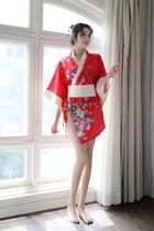  Sexy underwear pajamas cheongsam show temptation to get out of bed tease tease shame uniform small chest flat chest