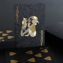 Poker PVC Plastic Waterproof Waterproof Wash Wash Gold Black Park Creative Metal Creative Cards