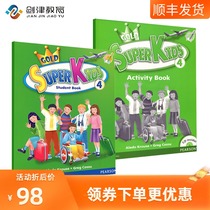 Pearson Longwen Super Kids Level 4 Student Pack Gold Textbook Junior English Training Coaching Textbook