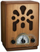 ClearClick Classic Retro Nostalgia Hand Made Woody AM FM Radio Bluetooth Pendulum