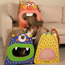 New like flowers little demonic honey Peach Hip Cat Grab Board Standing Cat Cat Toy Corrugated Paper Cat Nest Pet Supplies