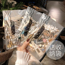 Korean hairpin side clip girl top clip bangs ins net red clip Cute side pearl hairpin simple headdress