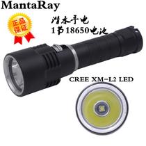 Magnetic control stepless dimming original clothing import CREE XM-L2 LED intense light 100 m diving flashlight 18650