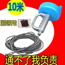 Household hand spring kitchen poke sewer manual cleaning dig cast water pipe blockage drainage tool