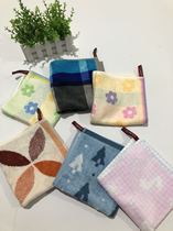 Buy 5 adhesive hook big square towel pure cotton bamboo charcoal fiber mixed with defects treatment 34*34