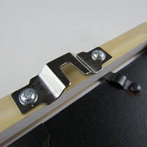 Decorative painting two-hole press type hanging photo frame adhesive hook thick silver horizontal straight bar hanging silver double hole hanging 200