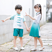Childrens Hanfu kindergarten plays out to serve 61 Childrens Day performance clothes girlsold boys old boys choral suit