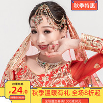 New Bollywood exquisite Pasa Indian headdress dance supplies diamond bracelet belly dance waist chain Yiman jewelry