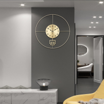 Nordic Wall Clock Living Room Home Fashion Modern Simple Light Luxury Wall Clock Atmosphere Pure Copper Wall Clock Decoration Creative Clock