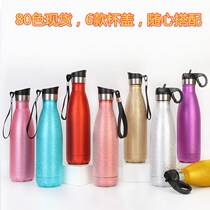 Cross-border Amazon Stainless Steel Insulated Cups Men And Women Outdoor Sports Kettle Hot Sublimation Lacquer Customized