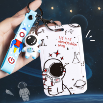 Card pupil Campus Bus Carmen prohibited transparent soft brand certificate work card with rope cute bra plate silicone protective sleeve silicone shelf shipment card bag hung traffic