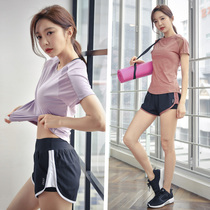 2021 summer new yoga suit sports suit shorts female net red sexy gym quick-drying clothes running breathable