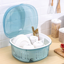 Bowl chopsticks storage box drain bowl rack for dishes kitchen shelf desktop cupboard drain Bowl home artifact