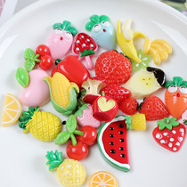 Leaf sister simulation lemon fruit resin accessories diy cream phone case material stationery box handmade