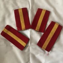 China Red old-fashioned retired 87 cloth set of Sergeant old inventory early collectibles military brigade memory of film and television props