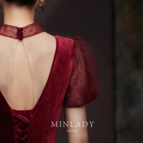 Famous) a dream toast brides 2021 New Wedding red banquet temperament engagements dress women