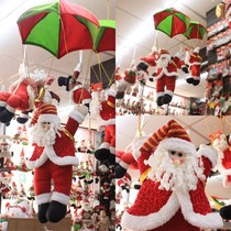Santa Decorations Parachute Climbing Rope Seniors Dolls Doll Mall HOTEL CEILING DECORATION PENDANT
