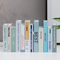 Light color simple fake book simulation book ornaments shooting ins props book shell model living room creative decoration book