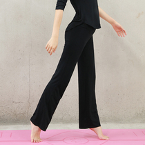 Yoga clothes womens long pants 20 spring and summer new yoga straight pants large size dance pants loose gym sweatpants