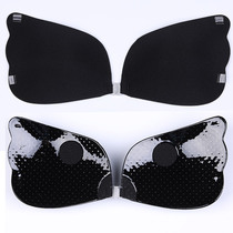 Self-adhesive chest patch small chest gathered top support thick wing buckle breathable breast patch detachable shoulder strap invisible bra