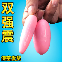 Double-headed strong shock jumping egg female student flirting room fun couple supplies double shock egg flirting nipple orgasm
