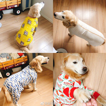 Recommended export medium and large dog air-conditioned room four-legged clothing dog clothing pajamas home clothing protection hip elbow protection