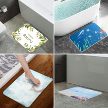  Nordic style diatom mud floor mat Diatomaceous earth bathroom absorbent quick-drying doormat Non-slip mat Bathroom entrance floor mat