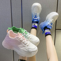 Jelly Bottom Old Daddy Shoes Women 2022 New Spring Soft Bottom Light Shock Absorbing Running Shoes Exploits Casual Sports Women Shoes