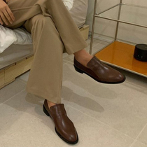 Browncode Korea 21 spring new Korean version fashion brief elegant pure color shallow mouth low heel shoes