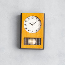 Japan original imported CHAMBRE new wood retro hazy pendulum clock Japanese style living room bookroom silent hanging bell