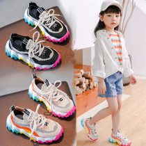 next sara girl shoes 2021 Spring and Autumn new sports shoes big Children single net breathable mesh father shoes
