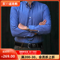 Spot The Engineer TE mens casual cotton long-sleeved shirt Xinjiang cotton denim shirt