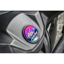 Taiwans Baust Sanyang maxsym tl500 titanium alloy burned colour faucet upper cover patch LOGO