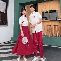 Xia Cape Student Class Summer Clothes Suit National Wind Men And Women Campus Graduation Photos Costume School Uniforms College Wind