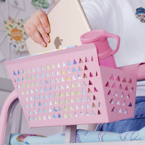 College student dormitory bedside hanging basket storage frame frame dormitory shelf upper and lower paved artifact storage rental house