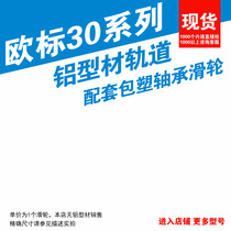 Eurosign 3030 aluminium profile track assorted pulley POM pack plastic bearing pulley spherical cam passive roller