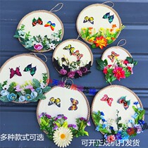 Kindergarten new blank cm medium corridor hemp rope retro simulation flower wall decoration round creative hanging decoration