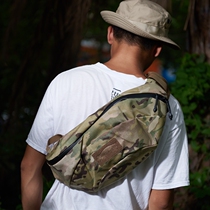 5 Brown bear sand color large capacity original mc camouflage cloth shoulder oblique cross bag running bag waist seal Helinox