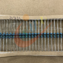 1 4W 0 25W accuracy 1% 2K 2 2K 2 4K 2 7K thousand ohm color ring plug-in metal resistance