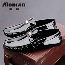 Mexican bean shoes men leather shoes shoes lacquer shoes and shoes business driving Korean tide shoes