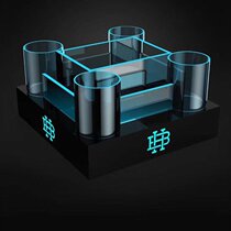 Creative wild GE deer head wine luminous base bar night Red Bull wine tray New Wild