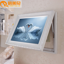 Punch-free meter box decorative painting modern simple distribution box switch box blocking European framed Swan