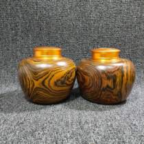 Huanghuali tea pot Solid wood tea box Tea pot Copper lid sealed storage pot Puer storage tea pot Tea set large