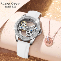 ck watch ladies summer famous brand womens models transparent hollow machinery light luxury niche high-end sense 2022 new