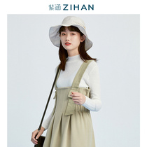 Sky Mirror Zihan Mori Womens Spring and Autumn Long Sleeved Half Turtleneck Sweater Womens Multi-color Base Knitted Sweater Comfortable